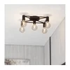 Eglo 43721 - Plafonska svetiljka SPEKE 5xE27/40W/230V crna