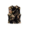 Desigual Bluza rjava/zelena/puder/črna