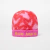 Kapa Palm Angels Kids Pa Spray Hearts Knit Beanie Rose Pink/ Brick Red II