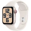 Apple Watch SE (2nd Gen) [GPS 44mm] Smartwatch with Starlight Aluminum Case with Starlight Sport Band M/L. Fitness and Sleep Trackers, Crash Detection, Heart Rate Monitor, Retina Display