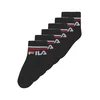 FILA Nogavice siva/rdeča/črna