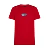 TOMMY HILFIGER Majica temno modra/krvavo rdeča/bela