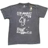 Bob Marley Majica Hawaii Unisex Charcoal Grey M