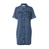 VERO MODA Dolga srajca Jennie moder denim