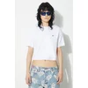 Kratka majica Fiorucci Angel Patch Padded Cropped T-Shirt