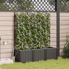 Vrtna saksija 3 pcs Crna 120 x 40 x 142 cm Plastika