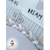 Bubamara037 Pletenica za krevetac, trostruka 120cm, Šarena