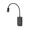Redo 01-1194 - LED fleksibilna lampica HELLO LED/3W/230V crna