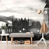 Fototapeta nočni črno-bel Big Ben v Londonu - 147x270