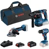 Bosch Akumulatorski set 0615A50061, GSR 18V-45, GWS 18V-8, GBH 18V-22, 1x4,0 Ah + 1x2,0Ah, 18V