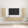 TV zidni ormar 2 pcs Sonoma 30 x 31 x 80 cm Konstruirano drvo