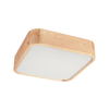 Plafonska svetiljka NATURAL SQUARE 2xE27/15W/230V 35x35 cm borovina