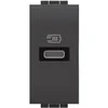 UTIČNICA 1M USB 5V DC/750mA/230V ANTHRACITE