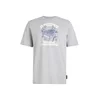 ADIDAS SPORTSWEAR Funkcionalna majica temno modra / pegasto siva / bela