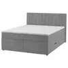 Boxspring Krevet Nikol 160/200 cm , siva