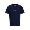 JACK & JONES Majica JJKENDRICK temno modra / živo rdeča / bela