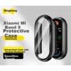 Binghong Zaštita stakla za pametne satove + Zaštitna kućišta za pametne satove + Zamenska narukvica za pametne satove za Xiaomi Mi Band 10, Crna