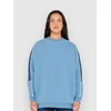 Rusty Two Timer Panelled Crew Fleece Sweater glacier lake