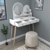 Hanah Home Sto za šminkanje 74x130,8x35cm Beli