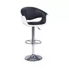 Barska stolica 115x60 cm bela/crna/hrom