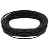 Vidaxl Usnjena vrvica Temno rjava O1 mm x 50 m Usnje