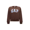 GAP Majica HERITAGE svetlo modra/čokolada/bela