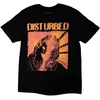 Disturbed Majica European Tour 23 Split Face Unisex Black S