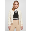 Womens Diamond Quilt Nylon Jacket Whitesand