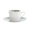 Set skodelica za čaj s podstavkom Loop Ardesia 270ml / 6 kos / sivo-modra / porcelan