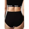 POMIRISHI BAMBOO UNDERWEAR Ženske duboke slip gaćice, Crne
