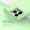 Maska Nillkin CamShield Silky za iPhone 15 Pro ljubicasta