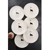 Hermia Set dezertnih tanjira, 6 komada, Beli
