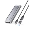 Orico Ohišje za disk AXM2-G2-V1 M.2 NVME USB-C/USB-A na USB-C 10 Gb/s – sivo