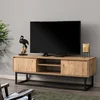 Hanah home TV Komoda Belinda 140 Crno-Hrast