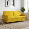 Sofa s pohranom Žuta 192 x 78 x 87 cm Poliester