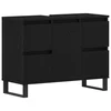 Kupaonski ormar Crni hrast 80 x 33 x 60 cm Konstruirano drvo