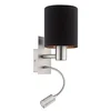 Eglo 96483 - LED fleksibilno svetlo PASTERI 1xE27/40W+LED/3,8W crna