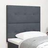 vidaXL LED urno vzmetnico Temno siva 80 cm Žamet