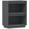 Vidaxl Konzolna omarica siva 60x34x75 cm trdna borovina