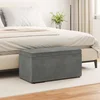 vidaXL Stolica Temno siva 81 x 41 x 40 cm Samet in Umetno Leseno