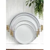 Hermia Set poslužavnika, 4 komada, Beli