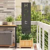 vidaXL Zaslon za zasebnost v vrtu Črna 32 x 140 cm Mnogi jeklo