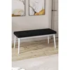 Hanah Home klupa Pera Bench, 105 cm, crna / bela