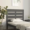 Vidaxl vidaXL Vzglavje postelje, sivo, 100x3x80 cm, masiven borov les