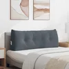 Jastuk za leđa Tamno siva 120 x 24 x 50 cm Baršun