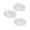 Eglo 901759 - KOMPLET 3xLED kupatilsko svetlo FAVAZZINA 1xGU10/4W/230V IP44 belo