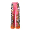Versace Jeans Couture Hlače zlato-rumena/svetlo roza/črna/bela