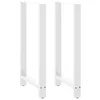 Vidaxl Noge za barsko mizo bele barve 2 kosa 60 x (110-111) cm jeklo