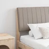 vidaXL Tapecirano vzglavje Taupe 180 cm Masivno borovo les