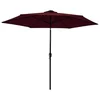 Vrtni suncobran s metalnim stupom 300 cm bordo